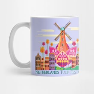 Tulip Festival, Windmill Mug